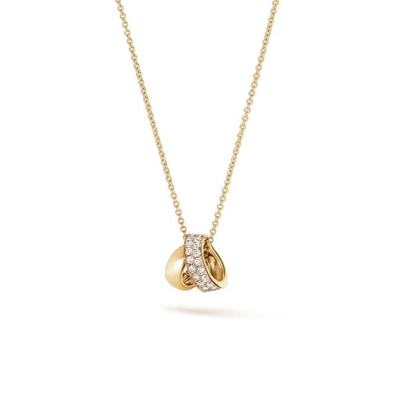 18K/750 Yellow Gold diamond necklace