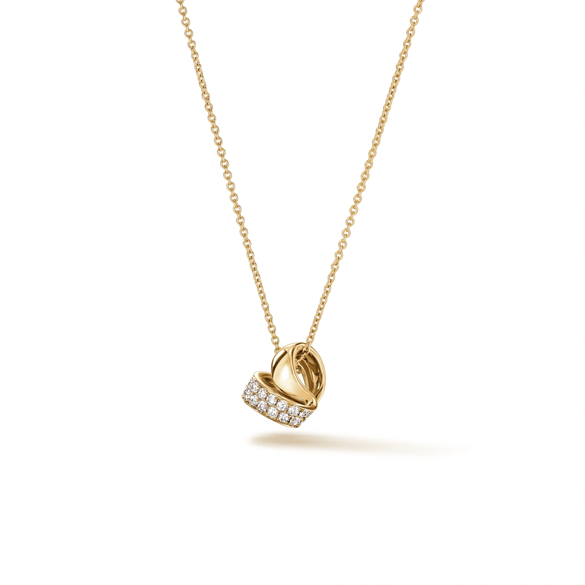 18K/750 Yellow Gold diamond necklace