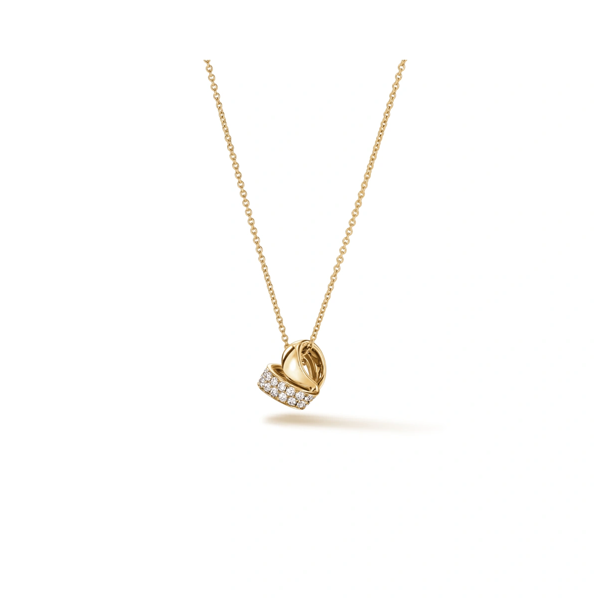 18K/750 Yellow Gold diamond necklace