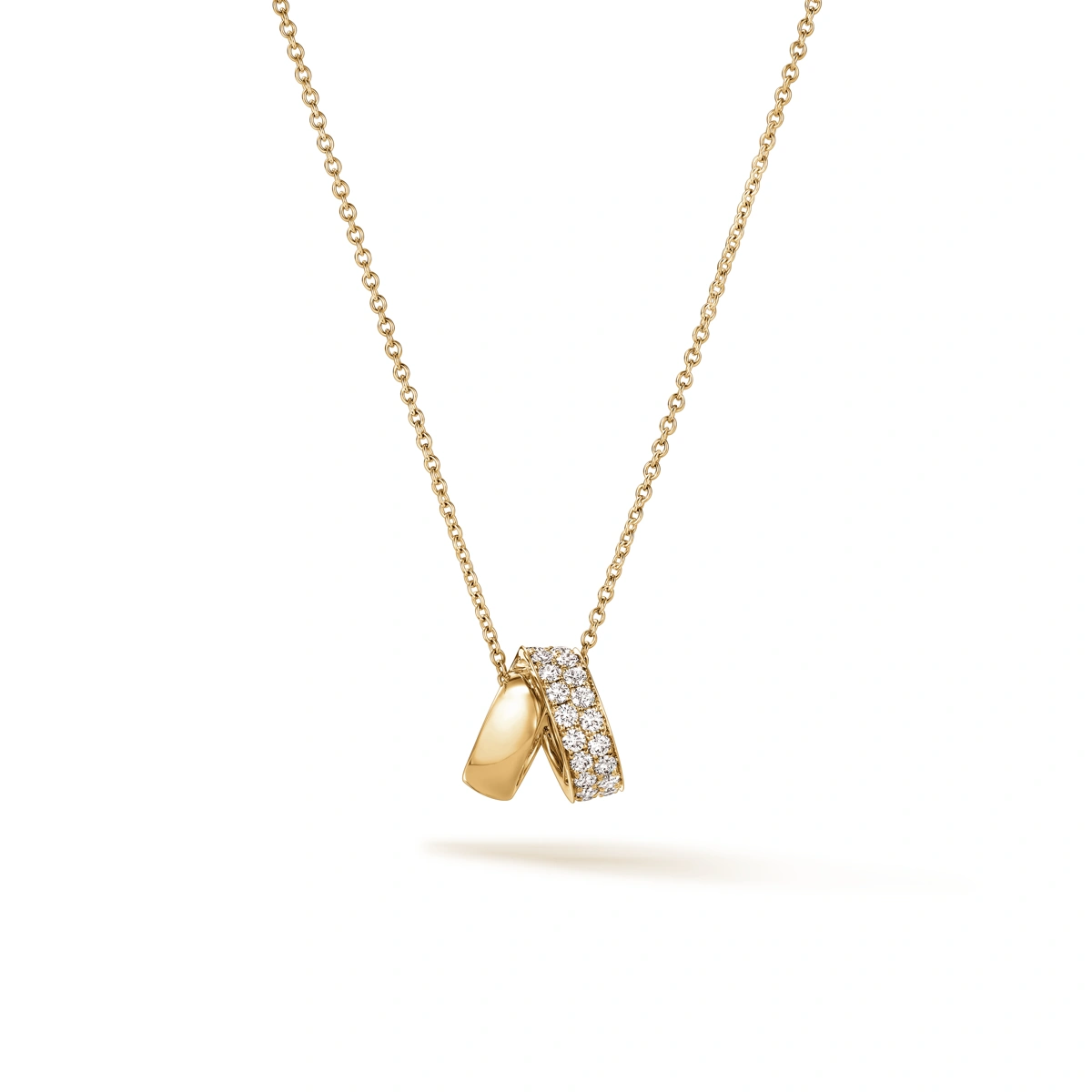 18K/750 Yellow Gold diamond necklace