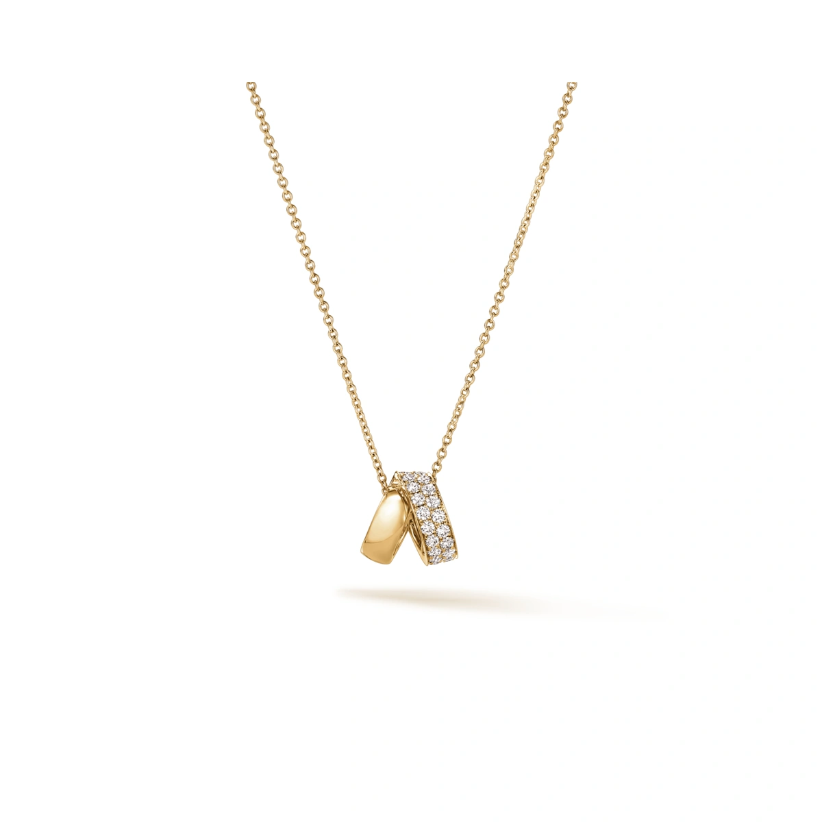 18K/750 Yellow Gold diamond necklace