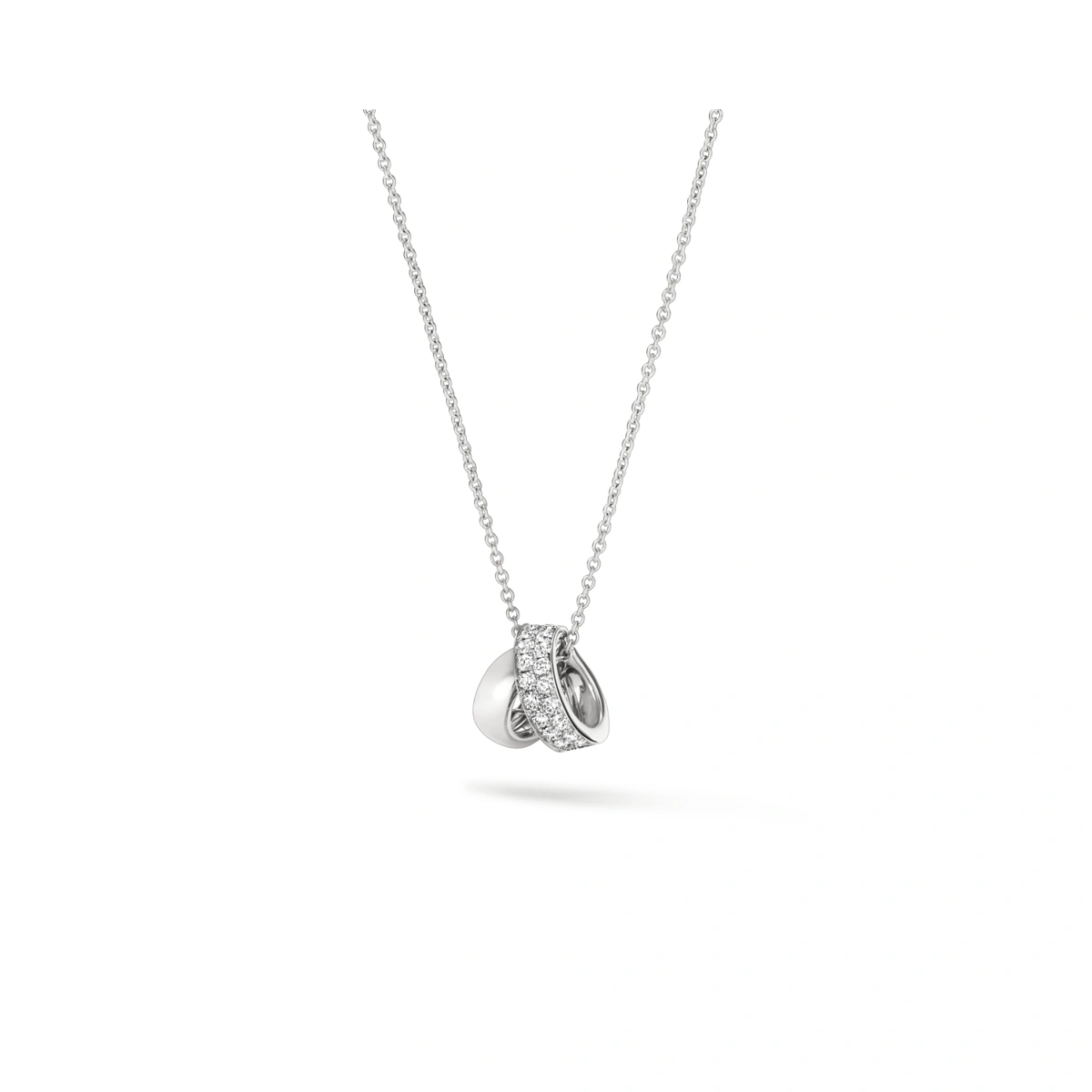 18K/750 White Gold diamond necklace