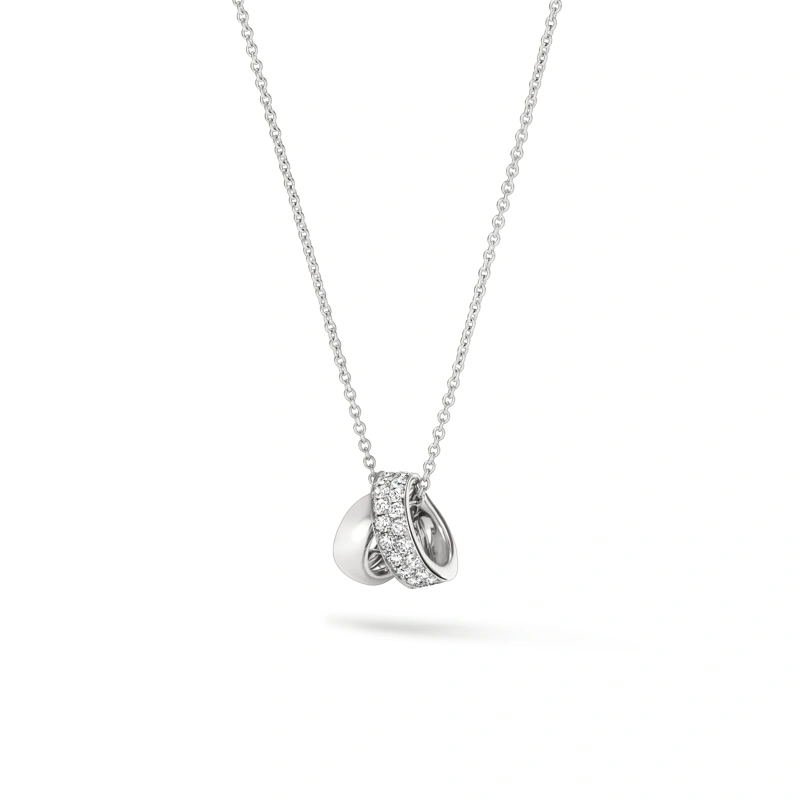 18K/750 White Gold diamond necklace