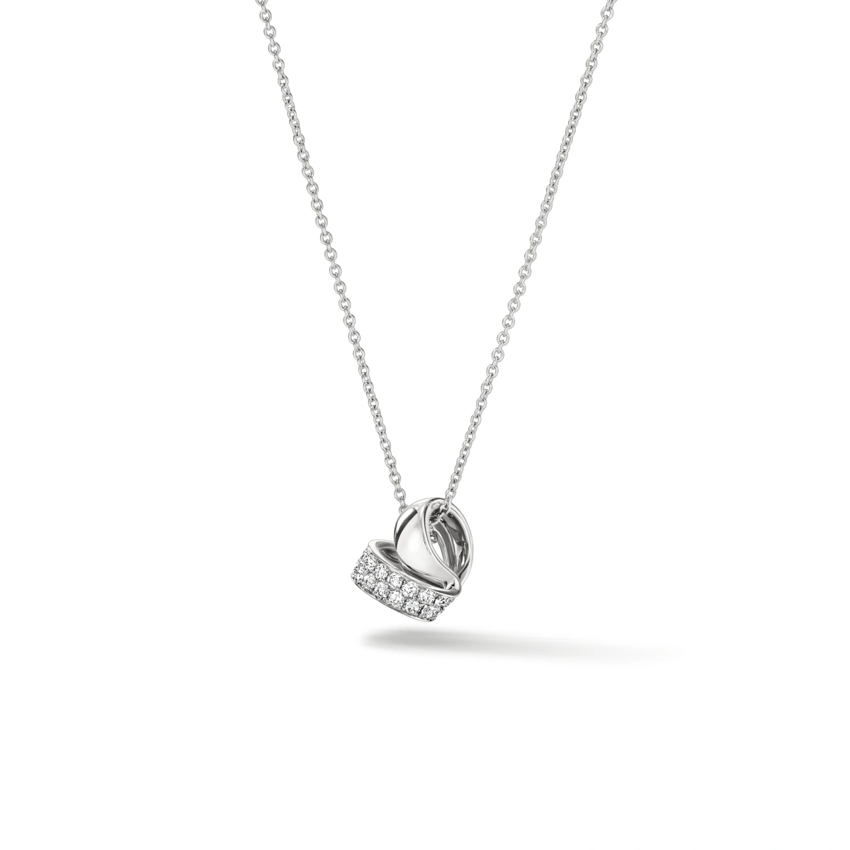 18K/750 White Gold diamond necklace