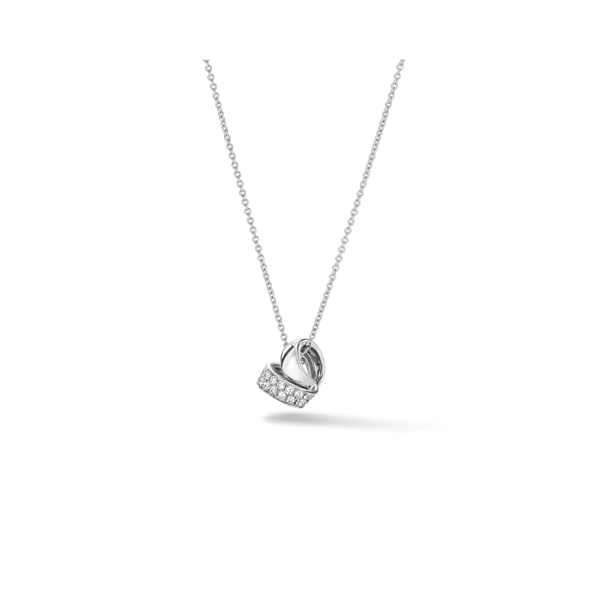 18K/750 White Gold diamond necklace