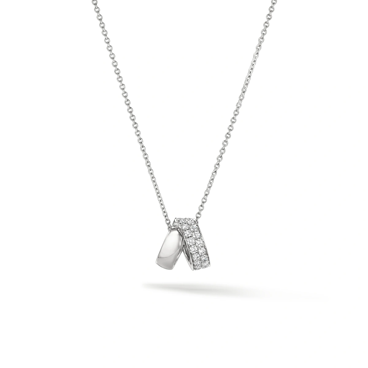 18K/750 White Gold diamond necklace