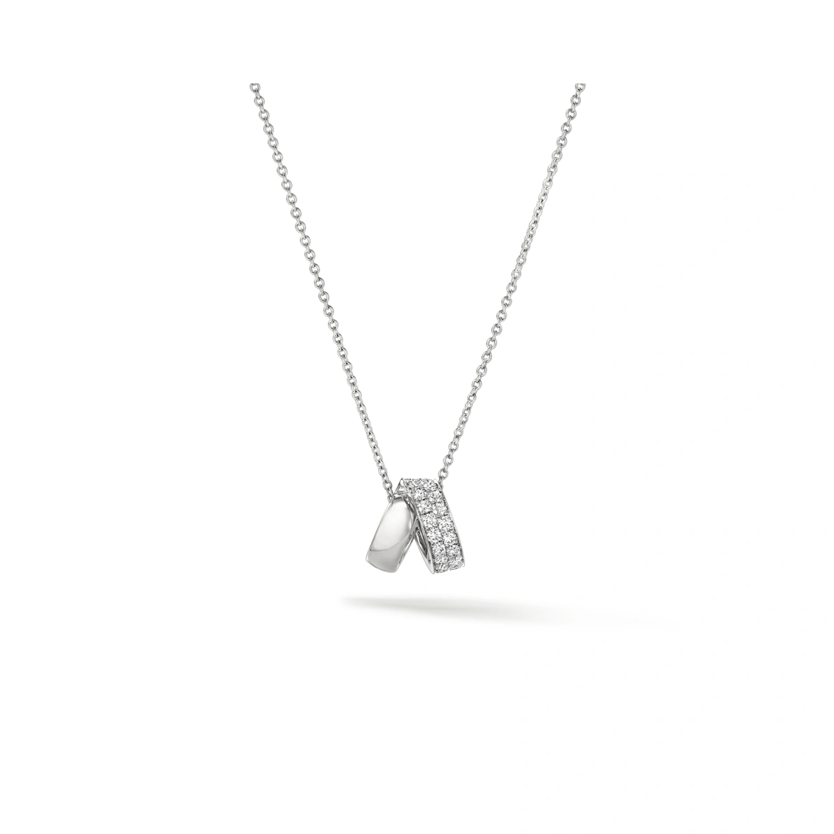 18K/750 White Gold diamond necklace