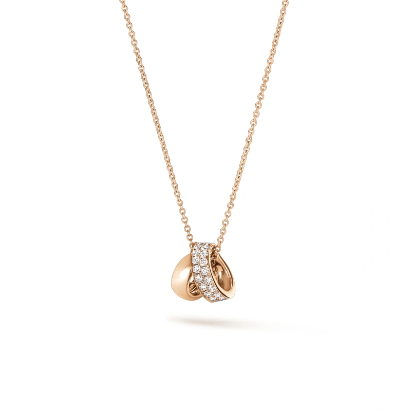 18K/750 Rose Gold diamond necklace