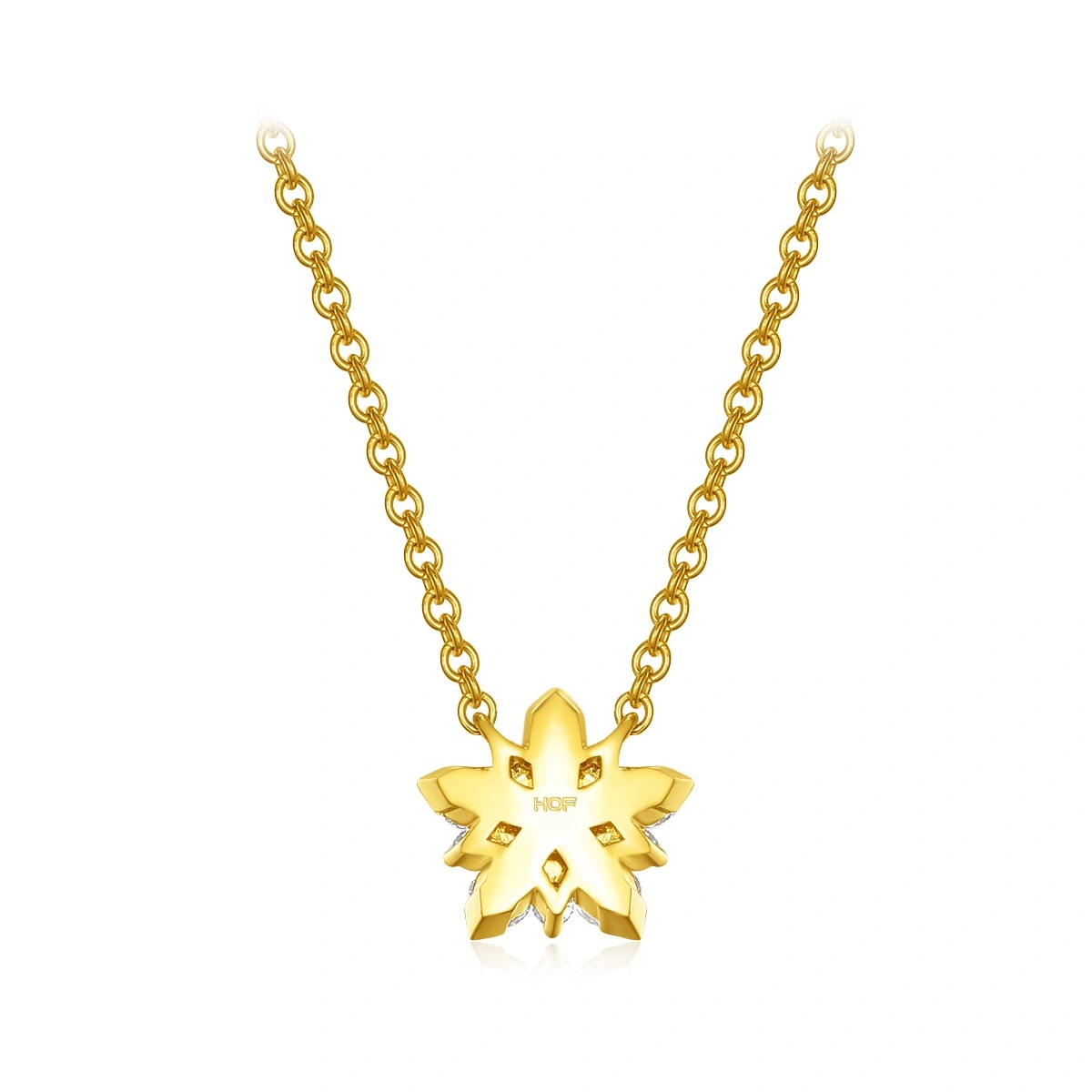 18K/750 Yellow Gold diamond necklace