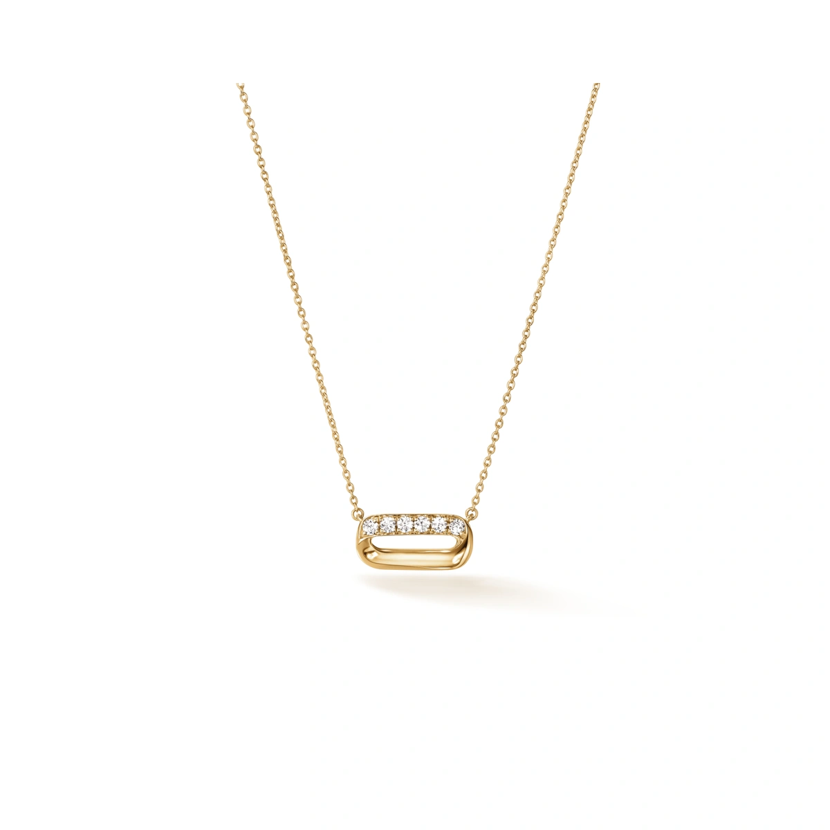 18K/750 Yellow Gold diamond necklace