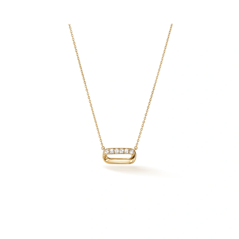 18K/750 Yellow Gold diamond necklace