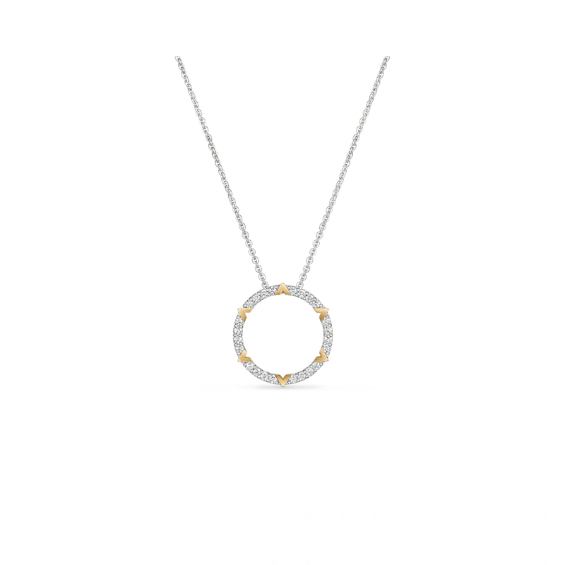 18K/750 Yellow-White Gold diamond necklace