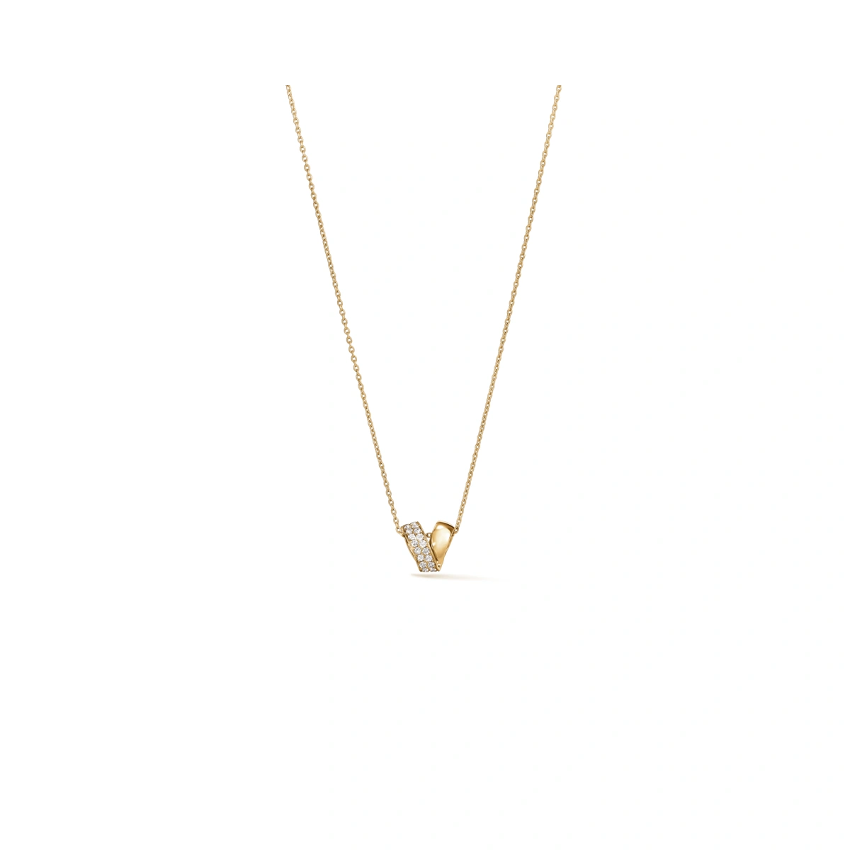 18K/750 Yellow Gold diamond necklace