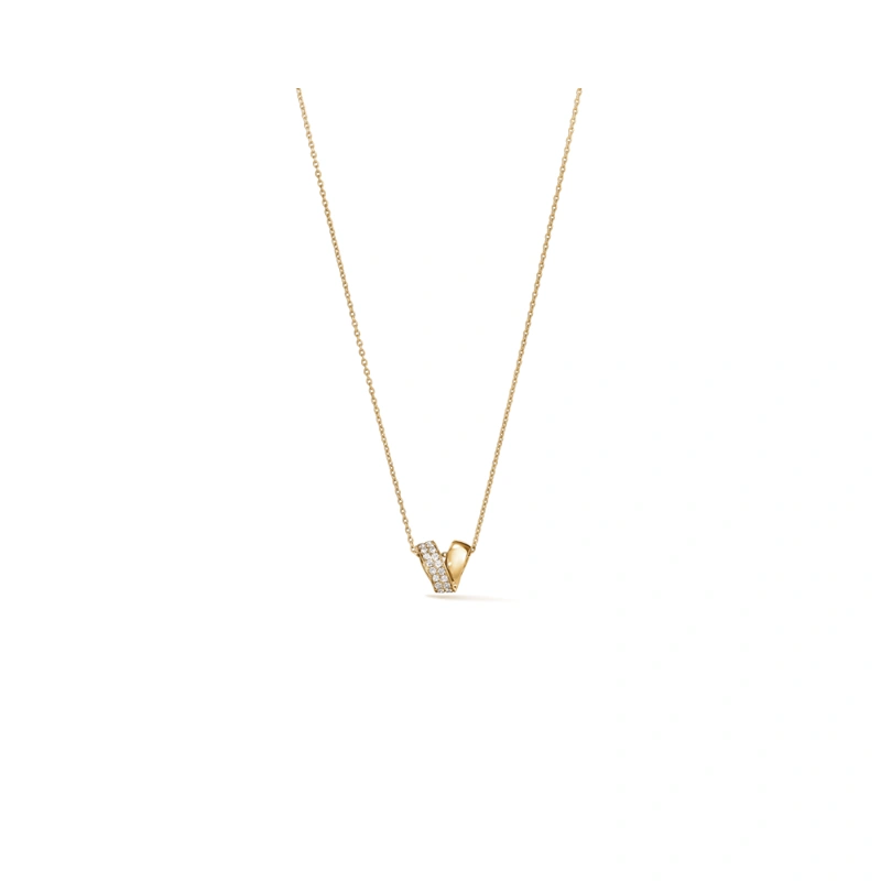 18K/750 Yellow Gold diamond necklace