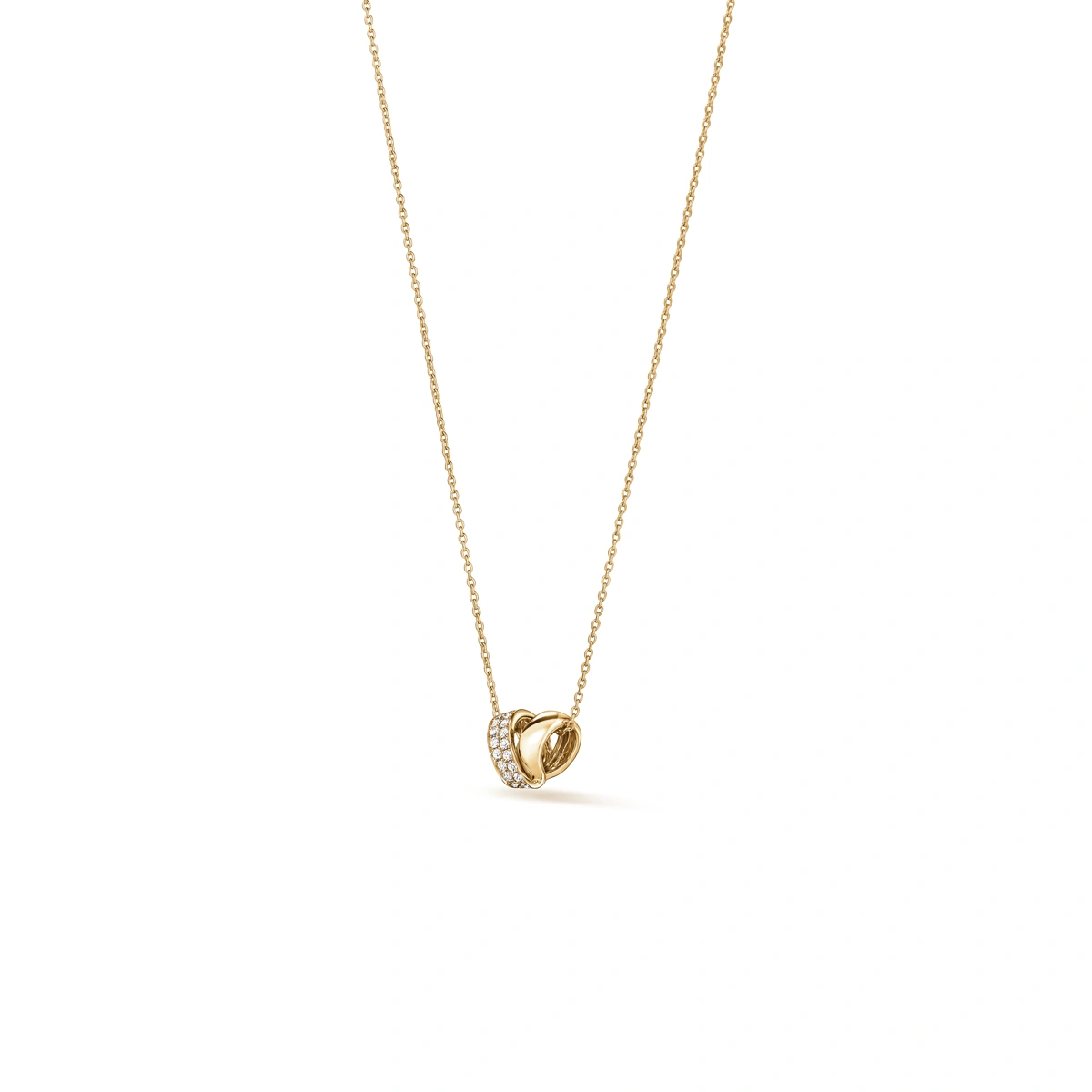 18K/750 Yellow Gold diamond necklace