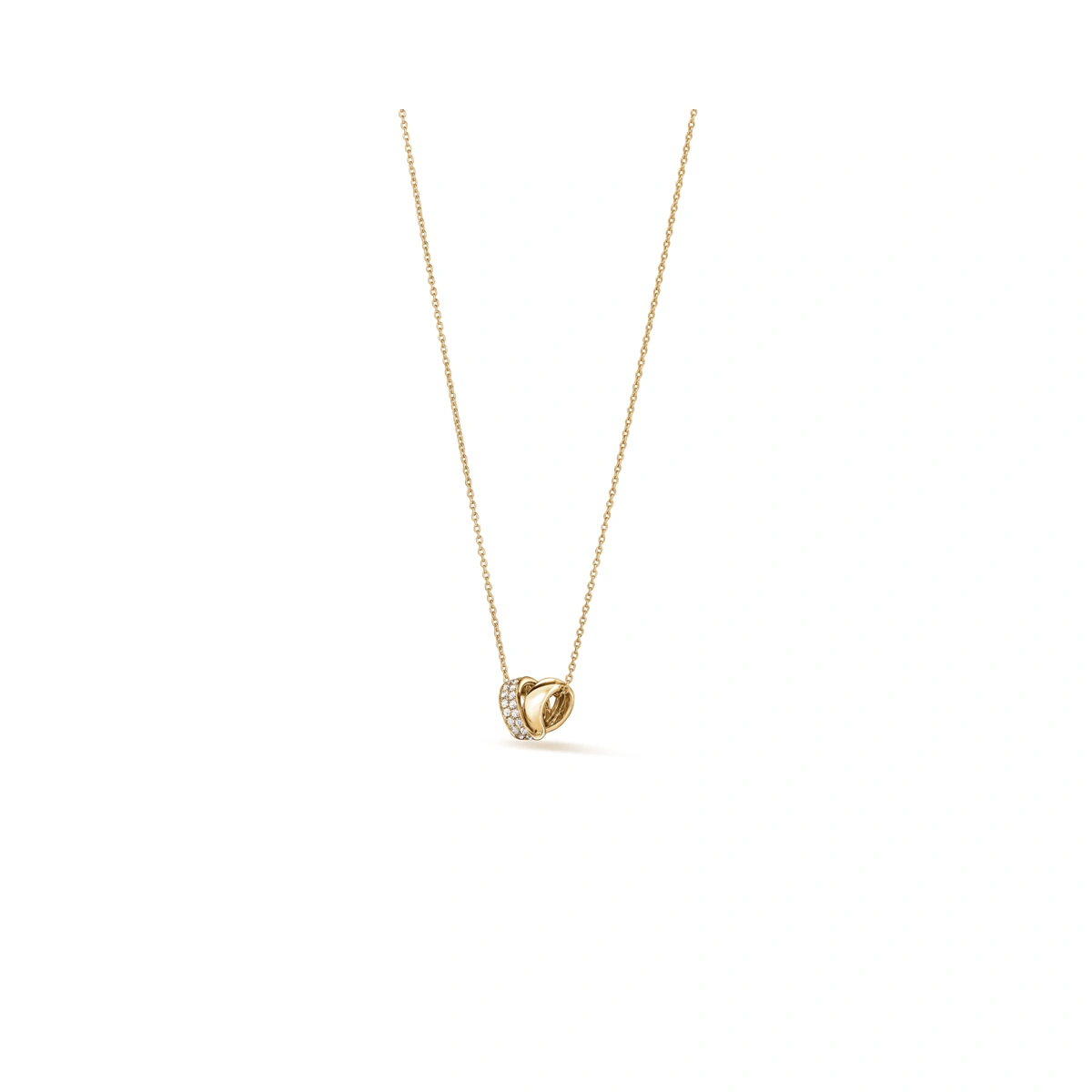 18K/750 Yellow Gold diamond necklace