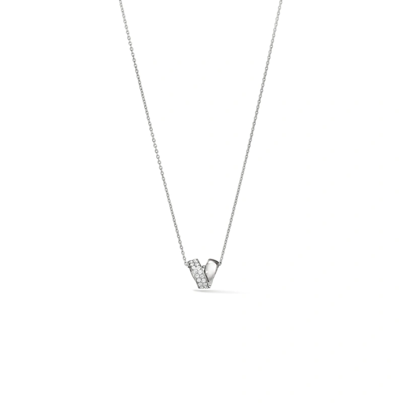 18K/750 White Gold diamond necklace