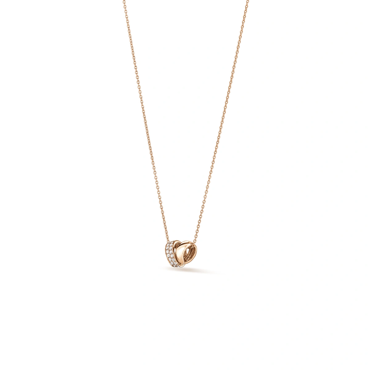 18K/750 Rose Gold diamond necklace