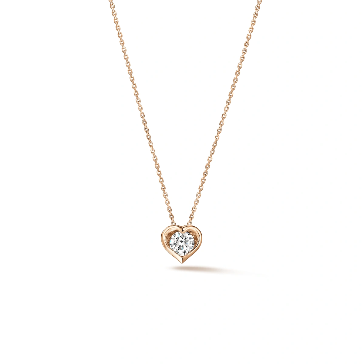 18K/750 Rose Gold diamond necklace