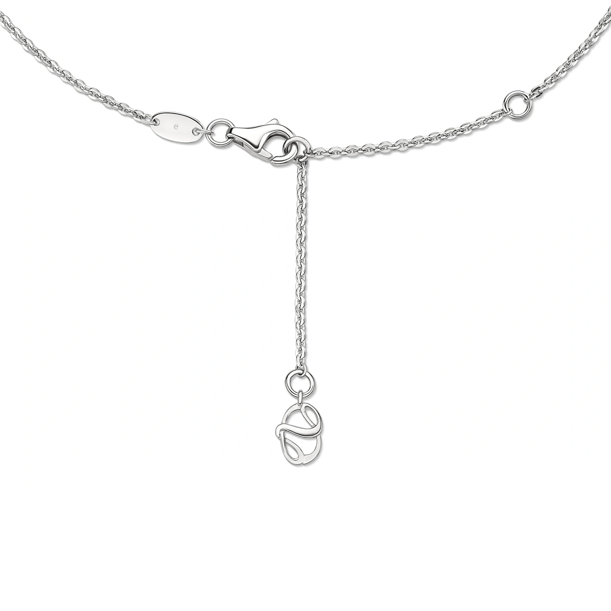 18K/750 White-Rose Gold diamond necklace
