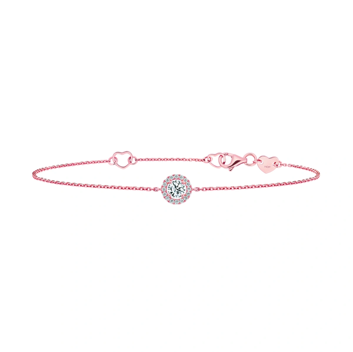 18K/750 Rose Gold diamond bracelet