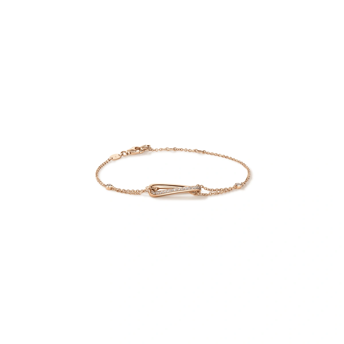 18K/750 Rose Gold diamond bracelet