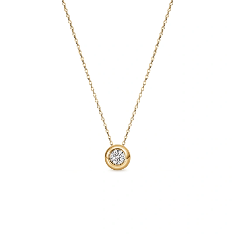 18K/750 Yellow Gold diamond necklace
