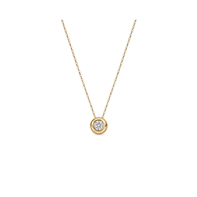 18K/750 Yellow Gold diamond necklace