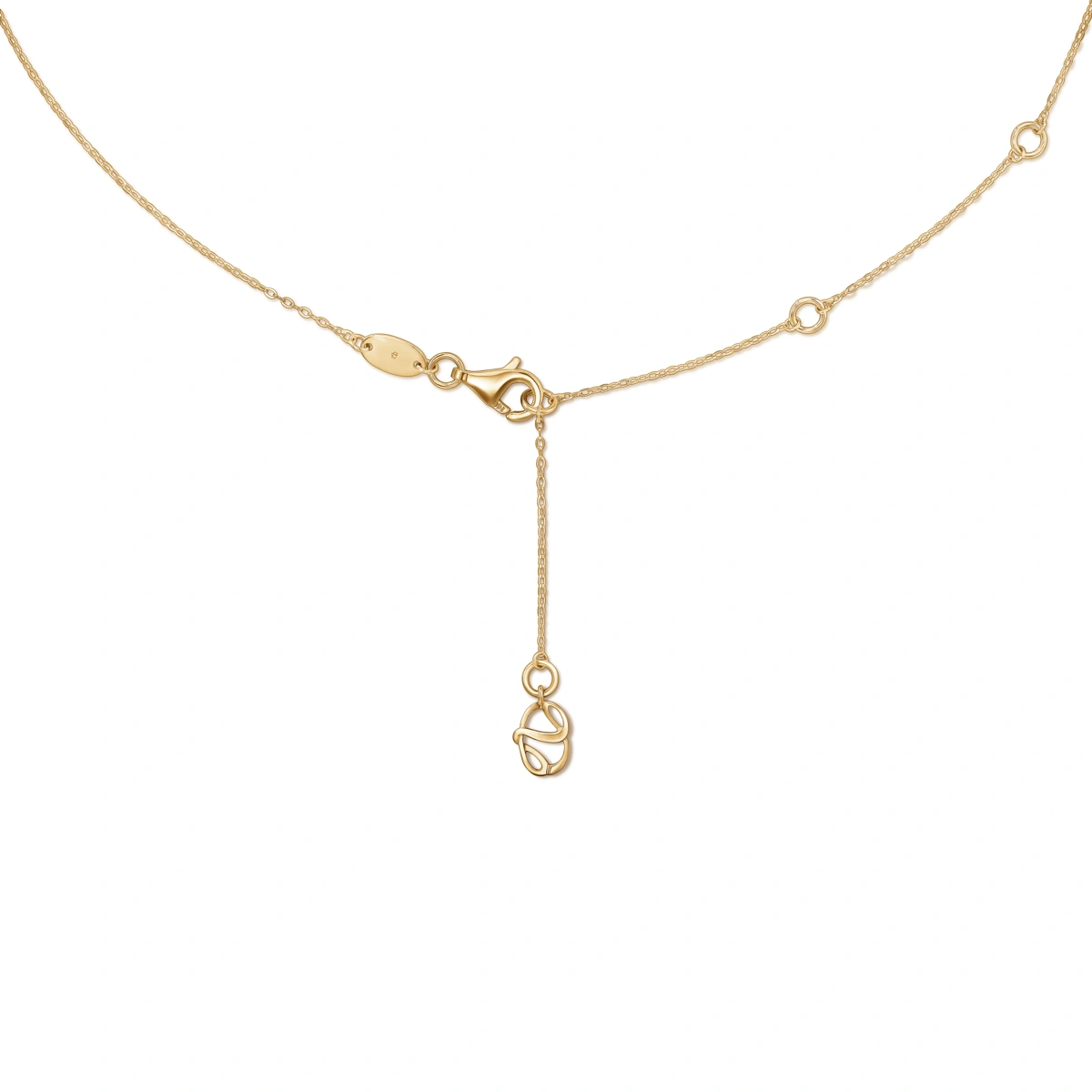 18K/750 Yellow Gold diamond necklace