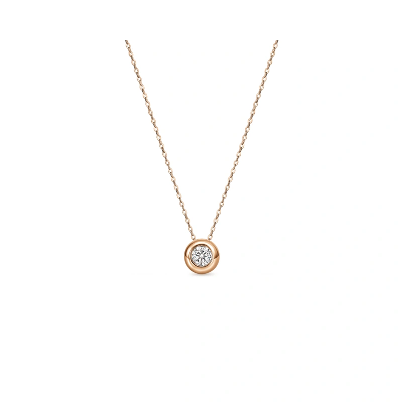 18K/750 Rose Gold diamond necklace