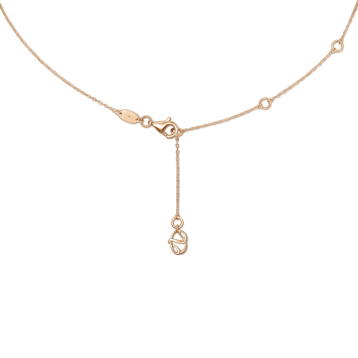 18K/750 Rose Gold diamond necklace