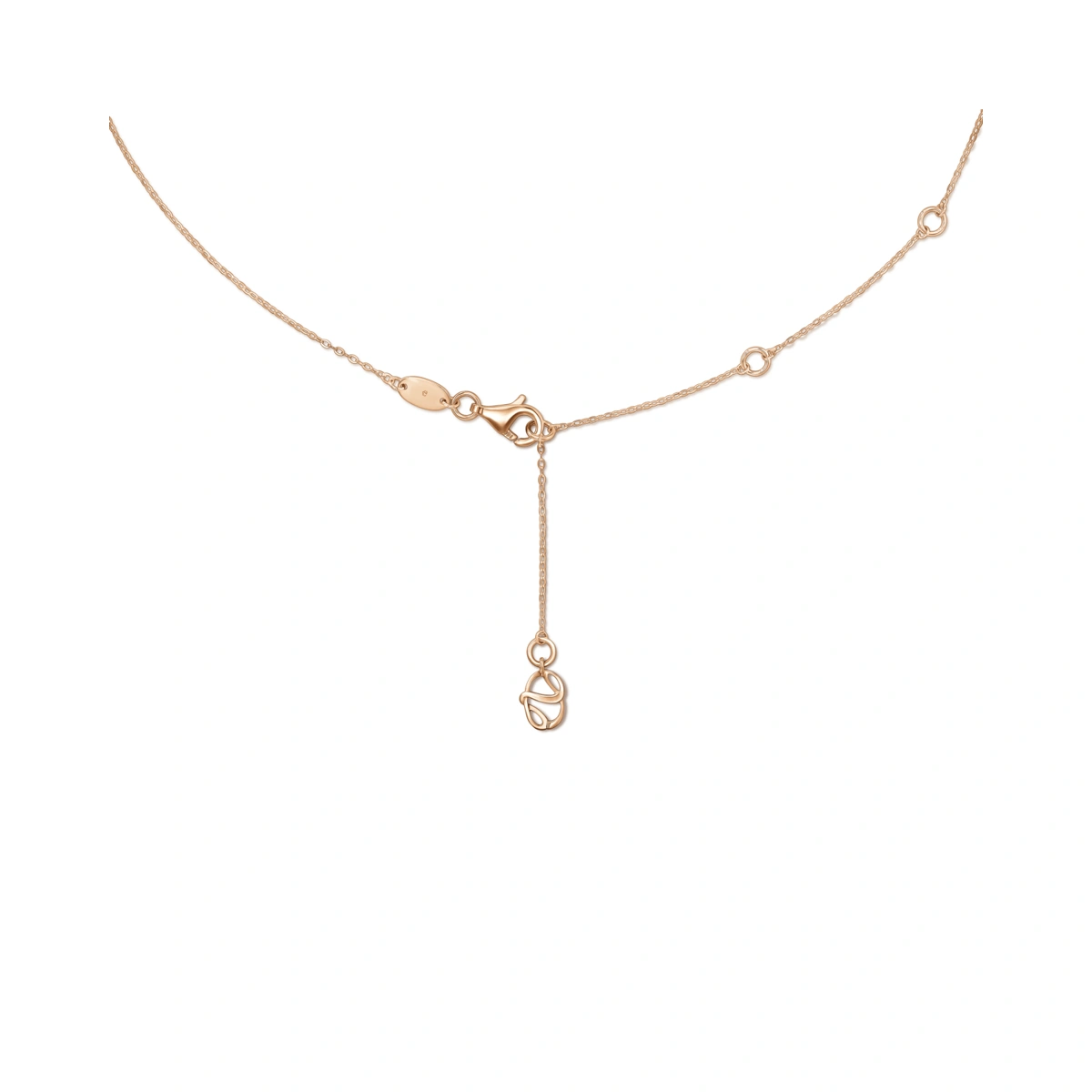 18K/750 Rose Gold diamond necklace