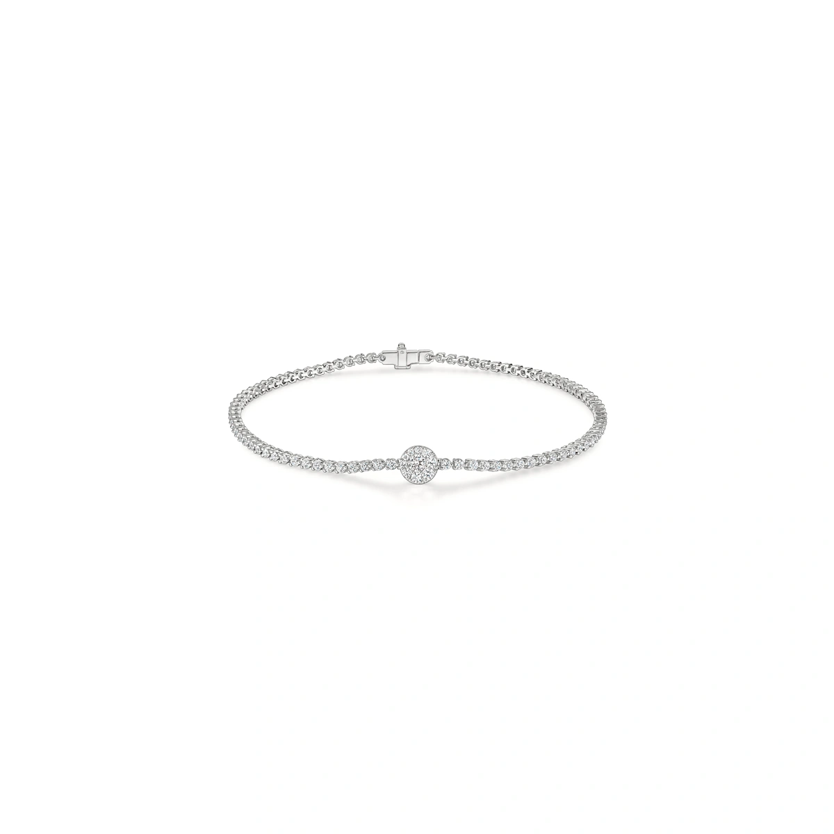 18K/750 White Gold diamond bracelet