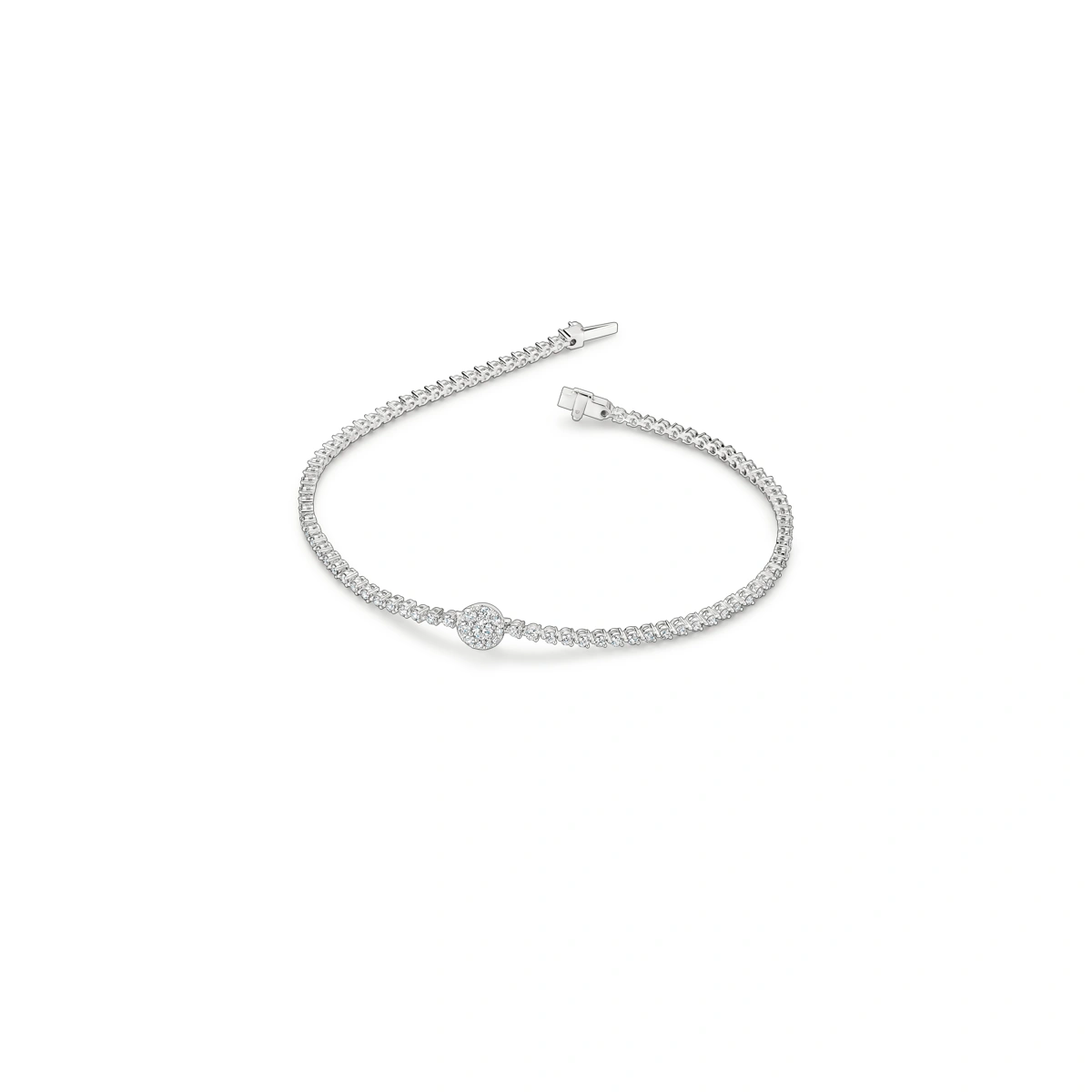 18K/750 White Gold diamond bracelet