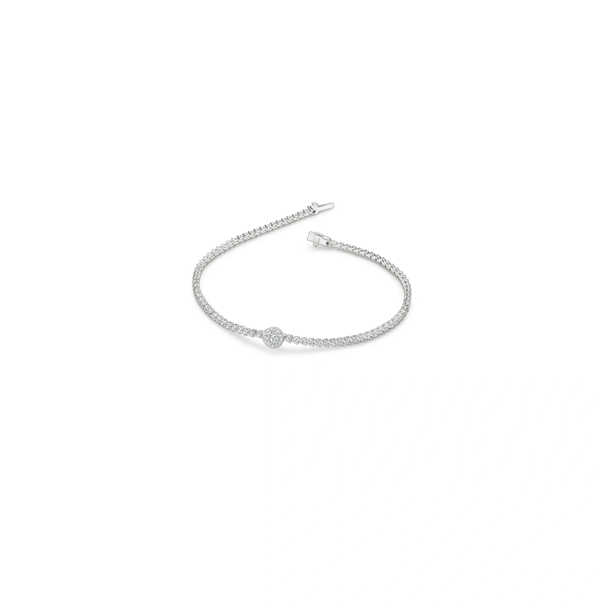 18K/750 White Gold diamond bracelet